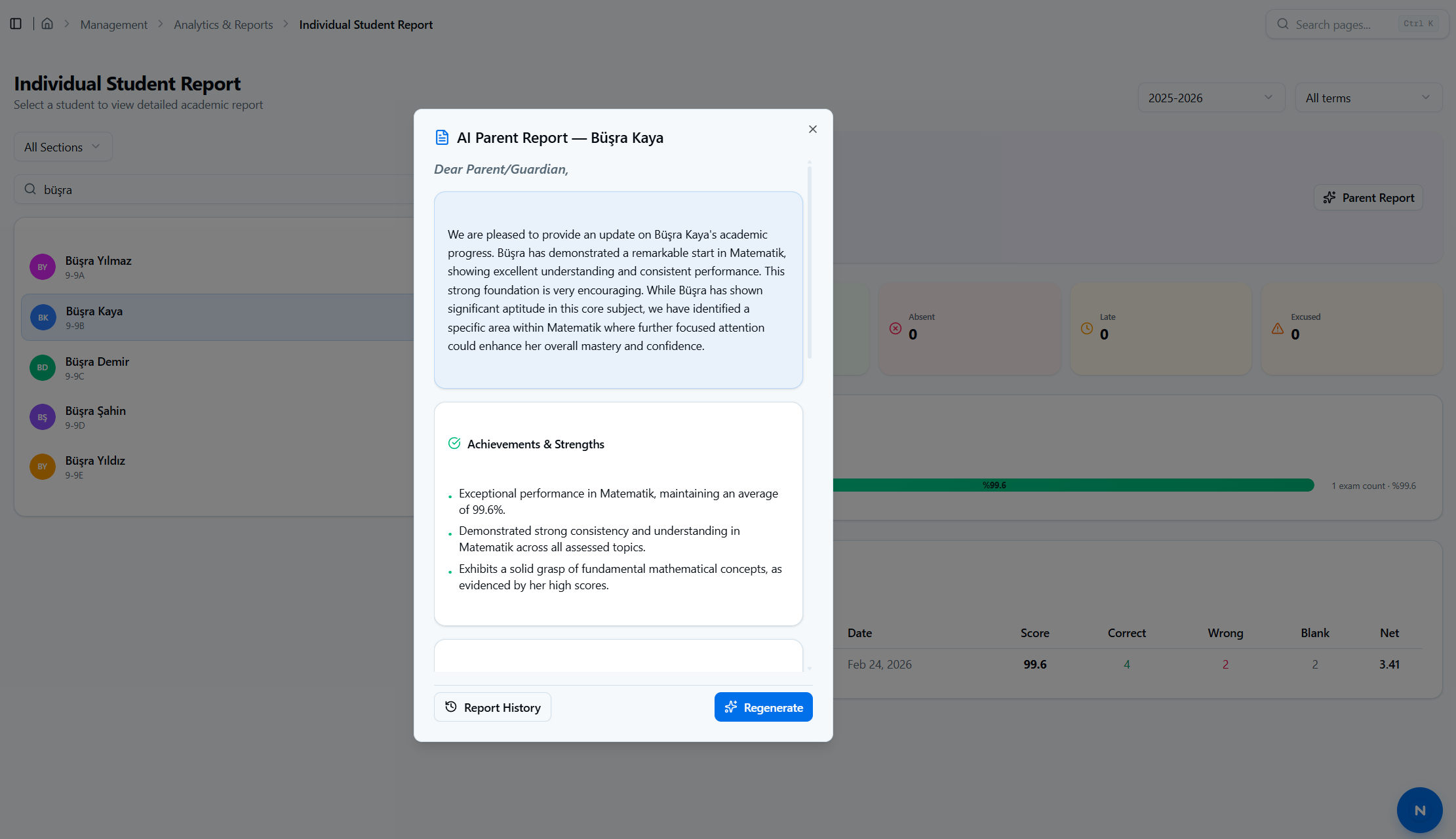 AI-Assisted Analysis Reports