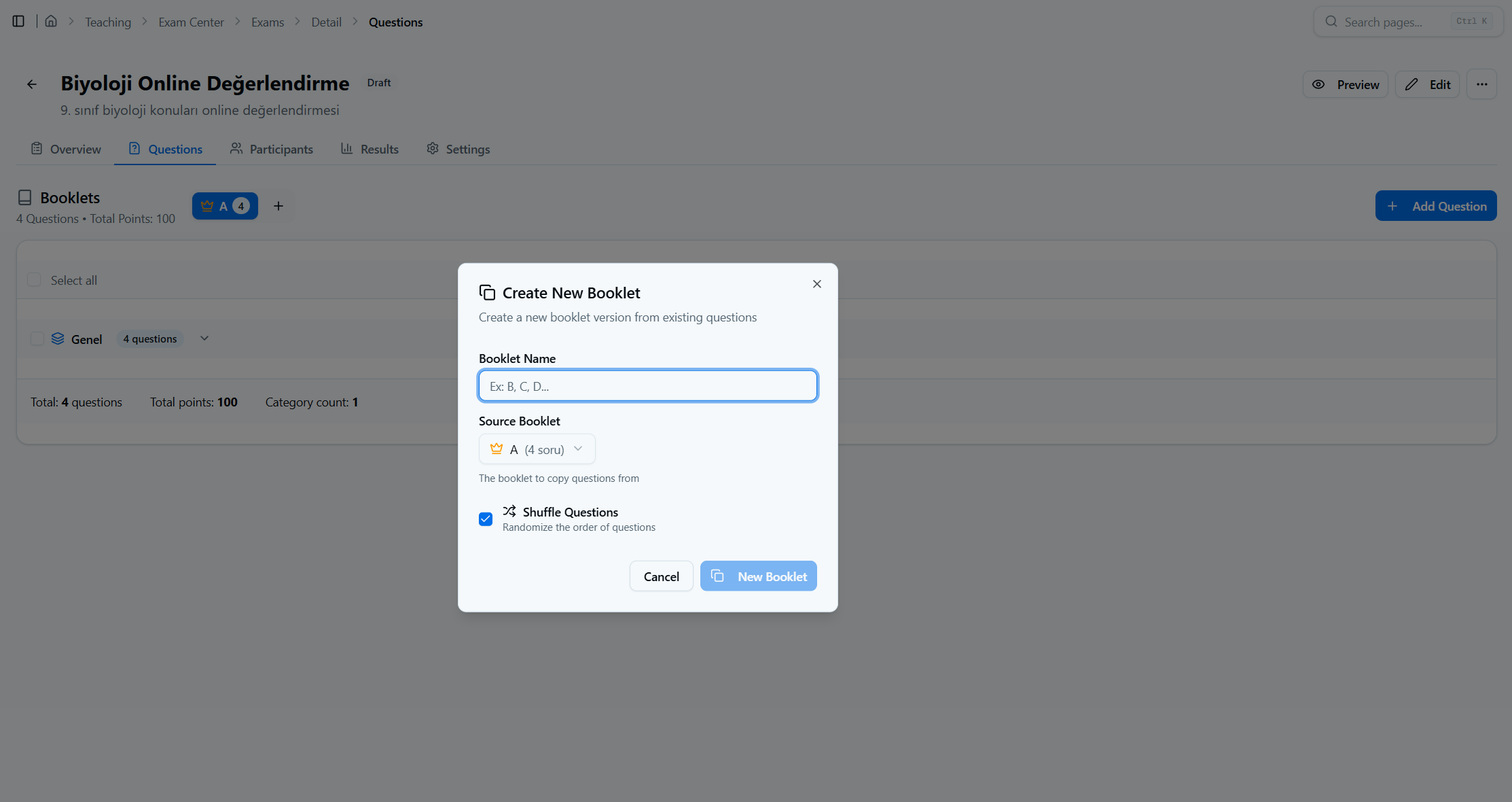 Booklet Versioning